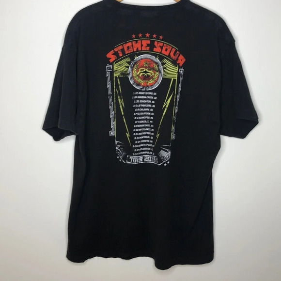 STONE SOUR 2018 Graphic Concert Tour Band T Shirt - Picture 6 of 7